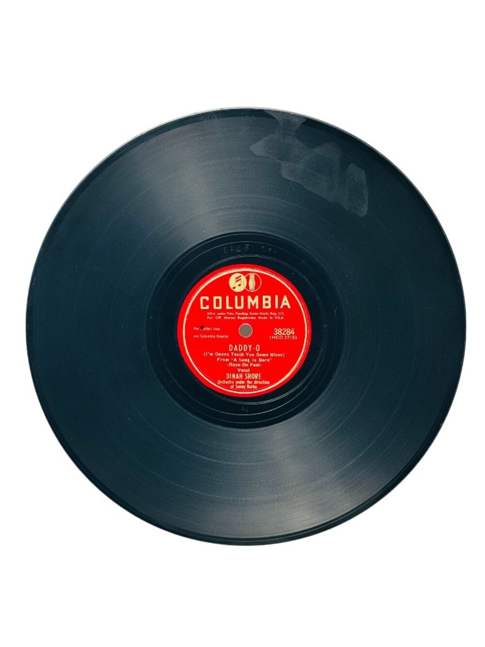 Dinah Shore Daddy-O 10 Inch Shellac 78 RPM Columbia Records 38284 VG+